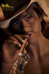 Irontech Black 175cm Cowboy Charles Male Sex Doll TPE - Sex Doll