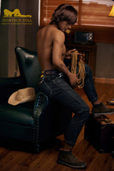 Irontech Black 175cm Cowboy Charles Male Sex Doll TPE - Sex Doll