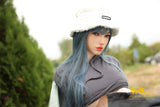 Irontech Blue Hair Sex Doll Joline 159cm S41 Plus Life Size TPE Body - Sex Doll