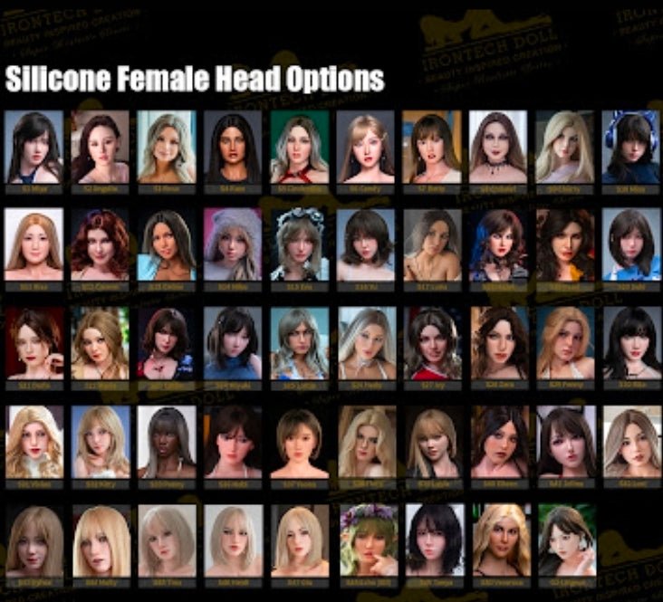 Irontech sex doll head Only - sex doll