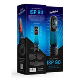 ISP90 Curve Infrared Automatic LCD Penis Pump Blue - Adult Toys