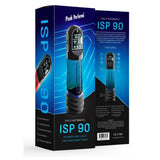 ISP90 Curve Infrared Automatic LCD Penis Pump Blue - Adult Toys