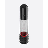 ISP90 Curve Infrared Automatic LCD Penis Pump Red - Adult Toys