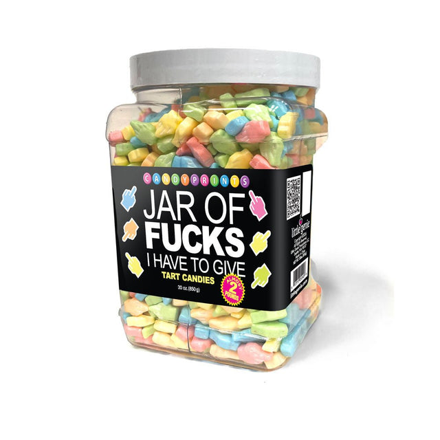 Jar Of Fucks I Have To Give Fruit Flavoured Lollies 850 Gram - NOVELTIES