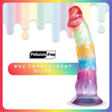 Jellido 16.5cm Dildo - Clear Coloured - DONGS