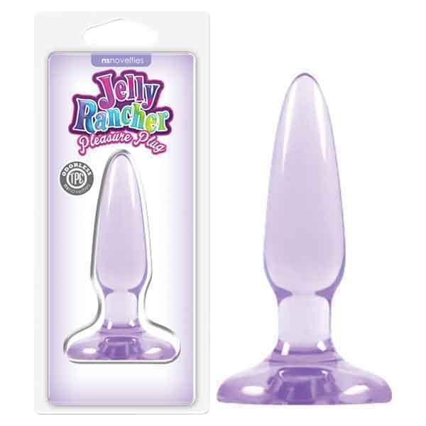 Jelly Rancher Pleasure Plug - Purple 8.1 cm (3.2'') Mini Butt Plug - Anal Toys