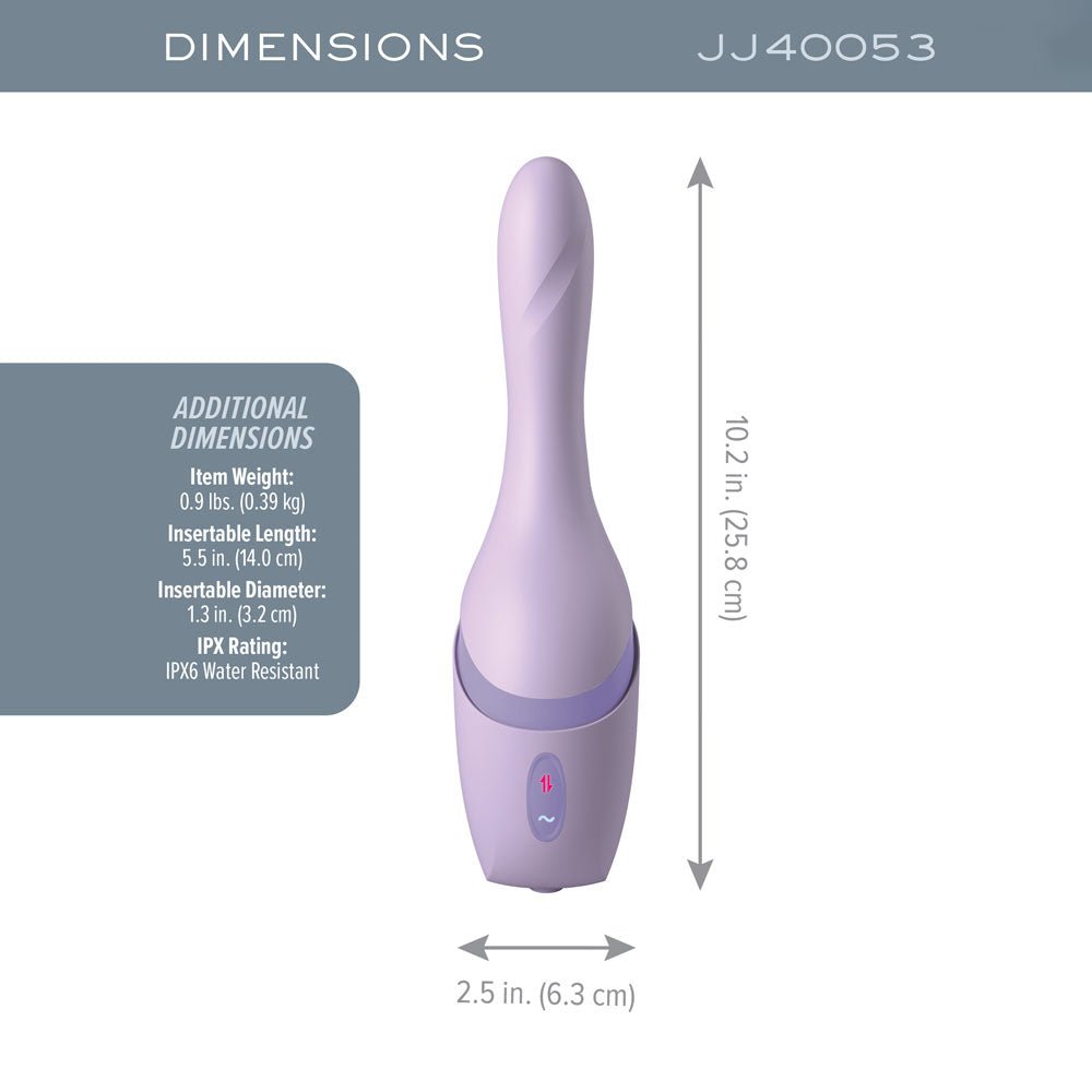 JimmyJane Hello Bang - Purple Warming & Thrusting Vibrator - VIBRATORS