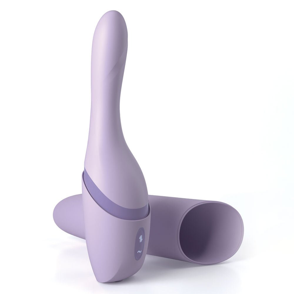 JimmyJane Hello Bang - Purple Warming & Thrusting Vibrator - VIBRATORS