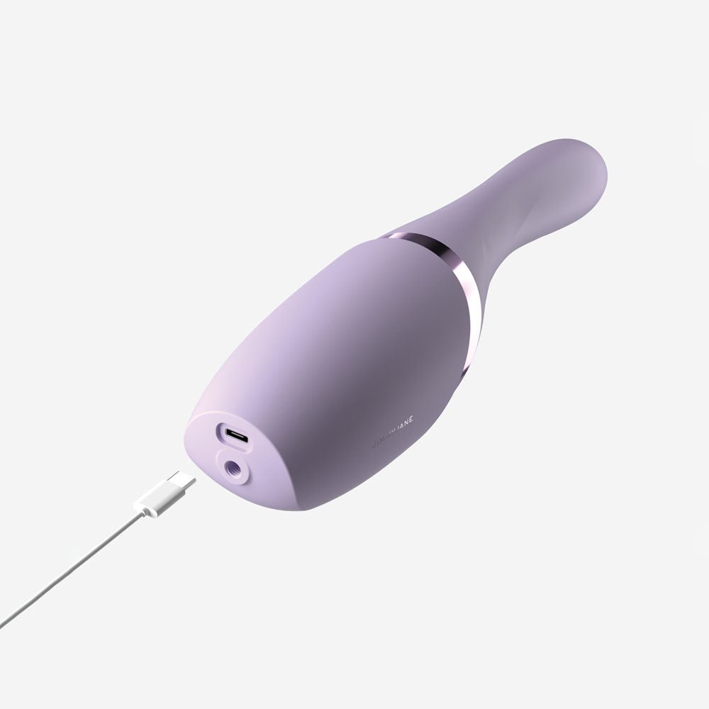 JimmyJane Hello Bang - Purple Warming & Thrusting Vibrator - VIBRATORS
