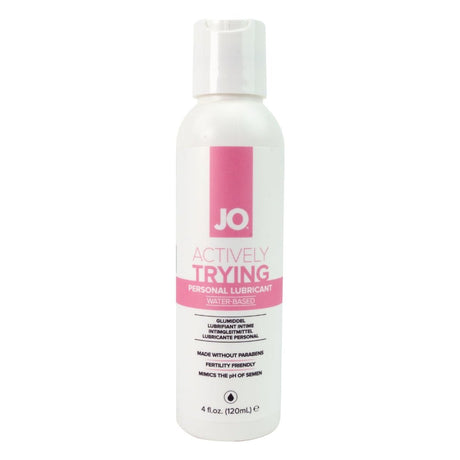 JO Actively Trying Water Based Fertility Friendly Lubricant 120 Ml Bottle - LOTIONS & LUBES