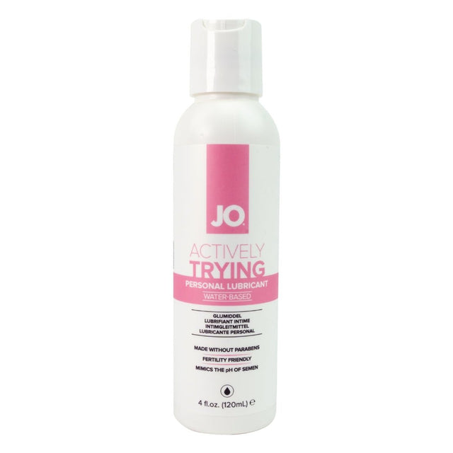 JO Actively Trying Water Based Fertility Friendly Lubricant 120 Ml Bottle - LOTIONS & LUBES