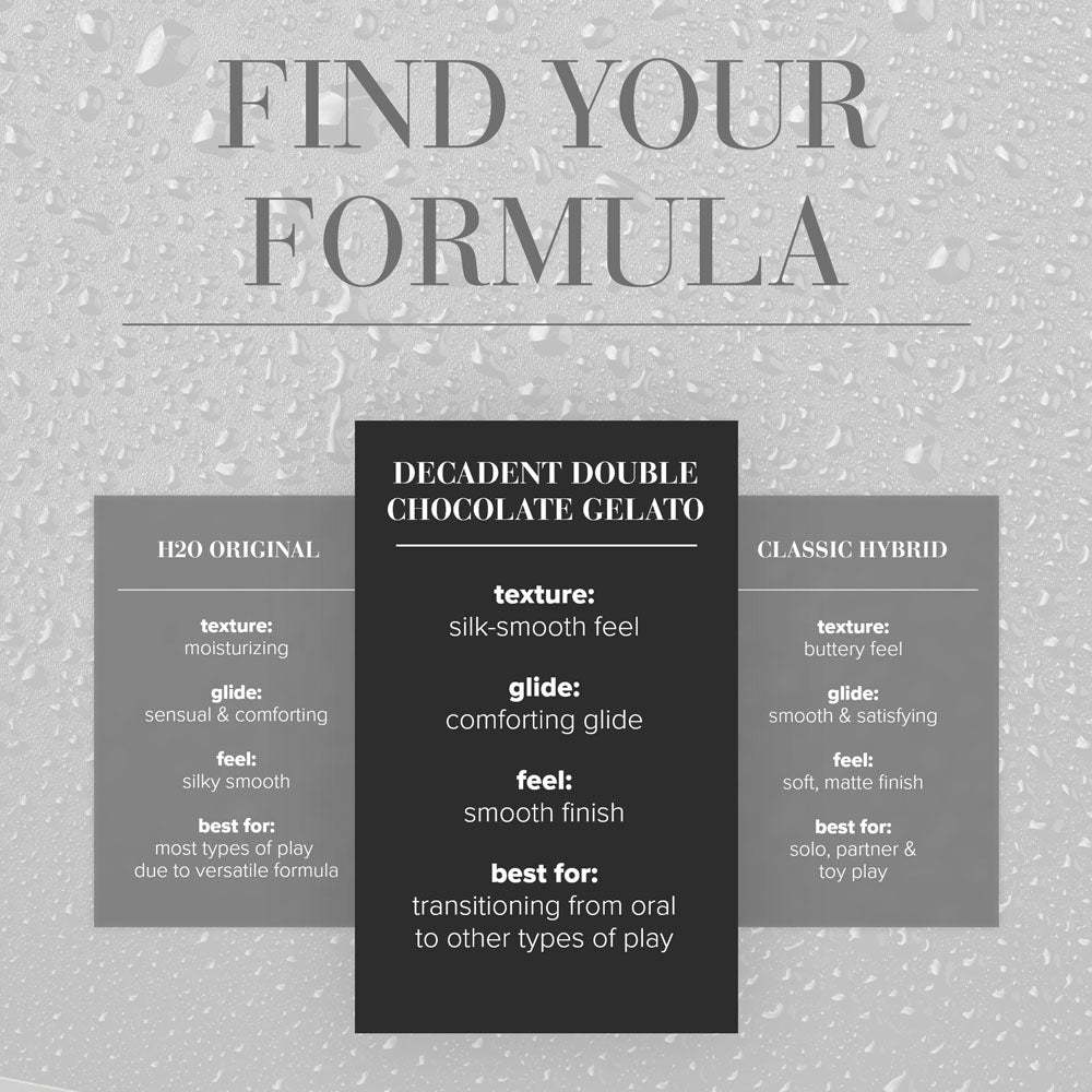 JO Gelato Decadent Double Chocolate Flavoured Lubricant Water Based 120 mL - LOTIONS & LUBES