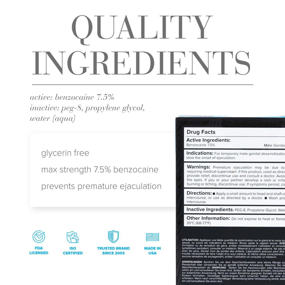 JO Prolonger Spray 60 mL Desensitising Spray for Men - ENHANCERS