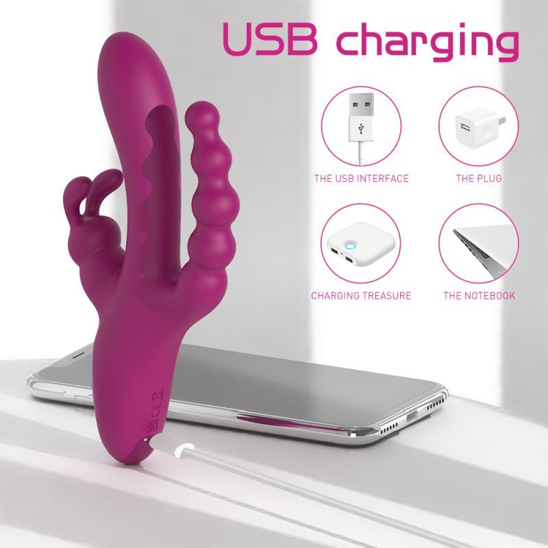 Joker Triple Ecstasy Vibrator - Naughty by Nature Adult Store