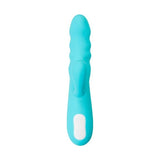 JOS Merry Swirl Rotating Shaft Rabbit Vibrator Blue - Adult Toys