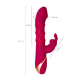 JOS Tenty Rabbit Vibrator with Moving Shaft Rings - Adult Toys