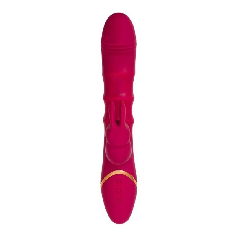 JOS Tenty Rabbit Vibrator with Moving Shaft Rings - Adult Toys