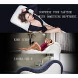Kama Sutra Mebon Chaise Love Lounge Leather Black - Adult Toys