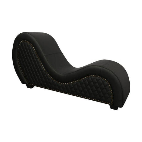 Kama Sutra Mebon Chaise Love Lounge Studded and Quilted Black - Adult Toys