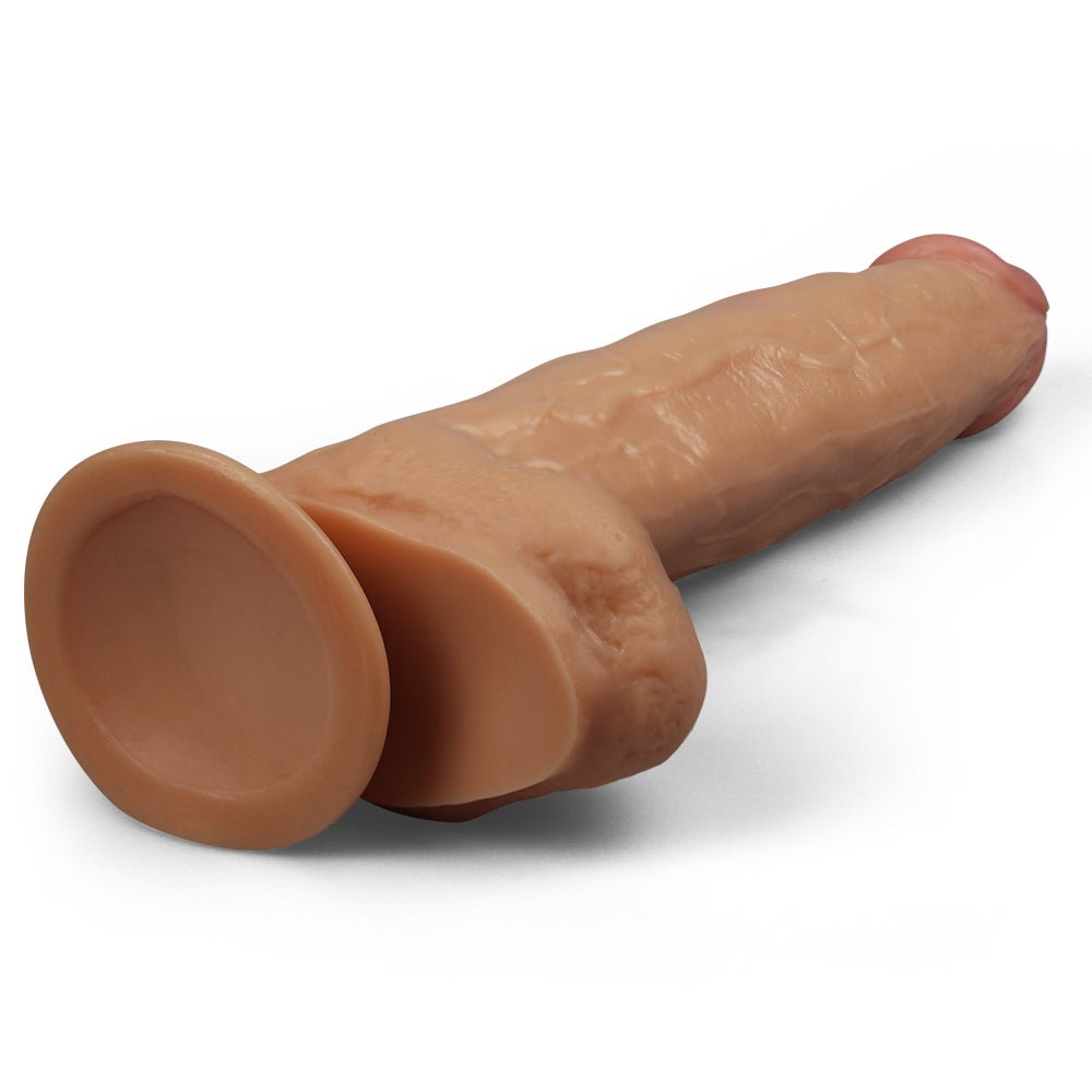 King Size 11 Inch Realistic Dildo Flesh Color 29 5 Cm Long - DONGS
