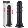 King Sized Anal Ripples - Black (11.5'') Mega Anal Plug - ANAL TOYS