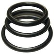 KinkLab Rubber Cock Rings - Black Rubber Cock Rings - Set of 3 Sizes - COCK RINGS