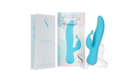 Kissing Swan Rabbit Vibrator - Adult Toys