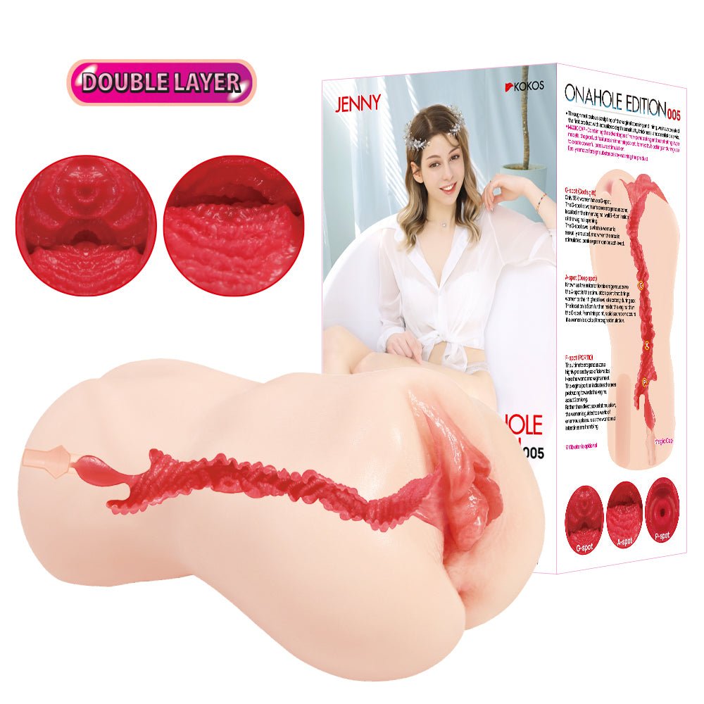 Kokos Vanilla Onahole 004 Flesh Dual Layer Vagina Stroker - MASTURBATORS