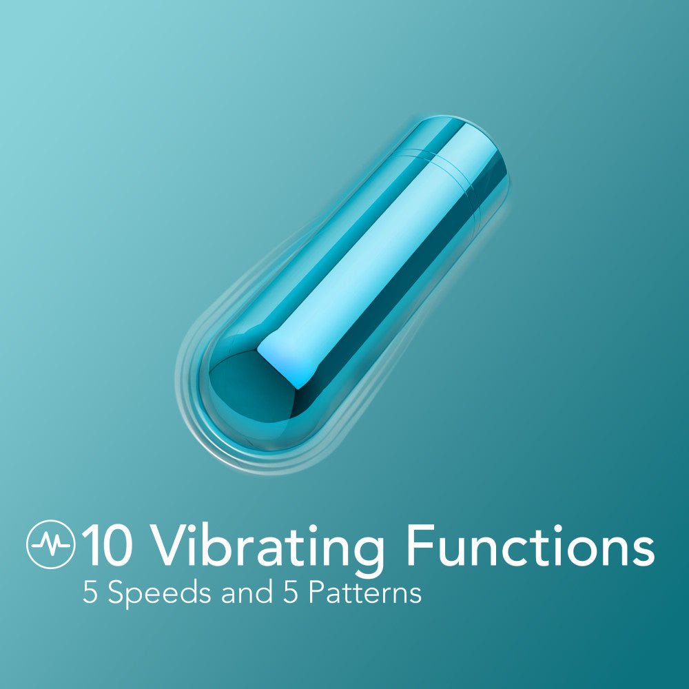 Kool Vibes - Rechargeable Mini Bullet - Blueberry - Blueberry 6.4 cm USB Rechargeable Bullet - BULLETS & EGGS