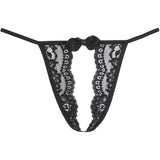 Lace Open Front G - String Black - Lingerie