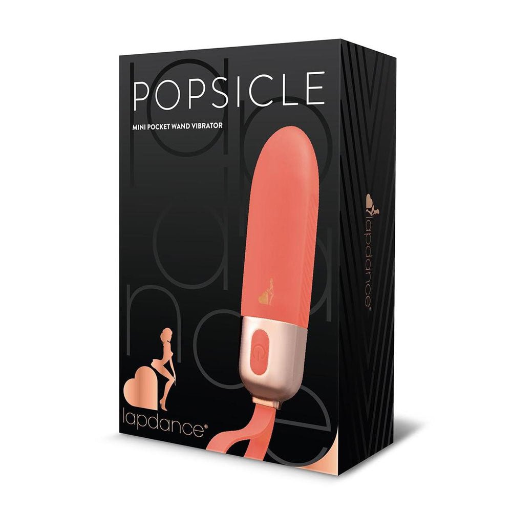 LAPDANCE Popsicle Mini Pocket Wand - Pink 12 cm USB Rechargeable Bullet - BULLETS & EGGS