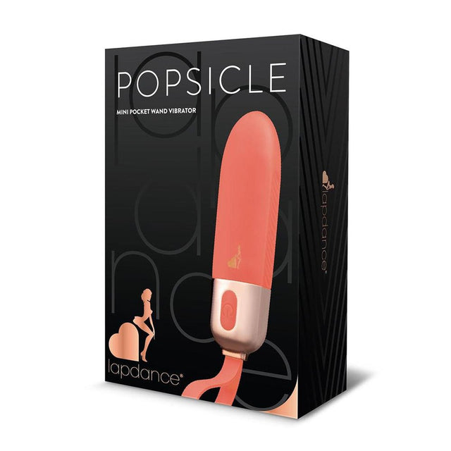 LAPDANCE Popsicle Mini Pocket Wand - Pink 12 cm USB Rechargeable Bullet - BULLETS & EGGS