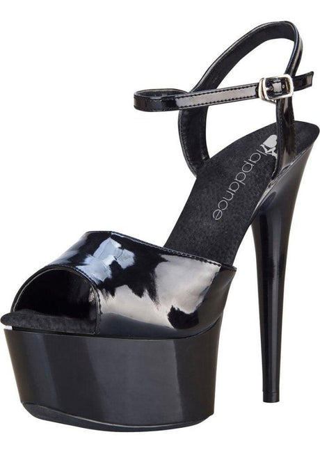 Lapdance Shoes Black Platform Sandals | 6 - Inch Heel Quick Release Strap - Lingerie