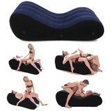 Large 1.5m Inflatable Suede Love Lounge with Handrail - Adult Toys