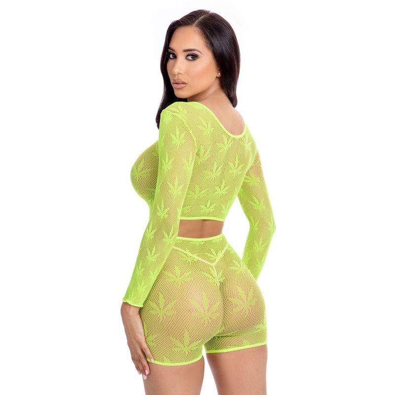 Leaf It To Me Short Set Green - Lingerie