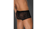 Leopard Flock Short Shorts - Lingerie
