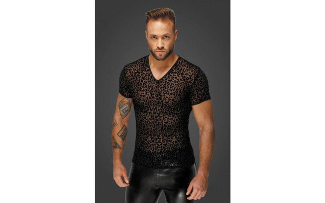 Leopard Flock V - Neck T-Shirt - Lingerie