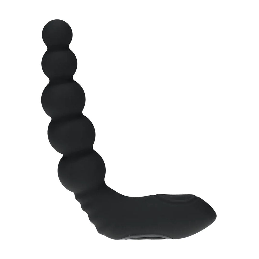 LEVELZ Beaded Prostate Massager Heating And Vibrating Black - ANAL TOYS