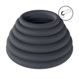 Levelz Classic Silicone Cock Ring Set Of 6 Sizes Black - COCK RINGS
