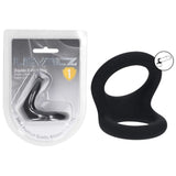 LEVELZ Double O Silicone Cock Ring Size M Black - COCK RINGS
