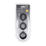 Levelz Liquid Silicone Ball Strap Set 3 Black Ball Stretchers - COCK RINGS
