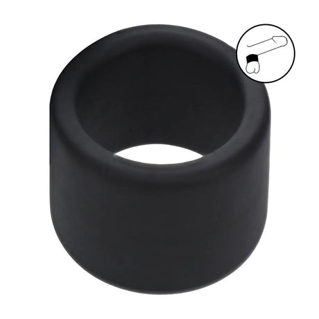 LEVELZ Liquid Silicone Ball Strap Size L Black Premium Quality - COCK RINGS