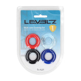 Levelz Multicolour Cock Ring Set 4 Pack Coloured Cock Rings - COCK RINGS