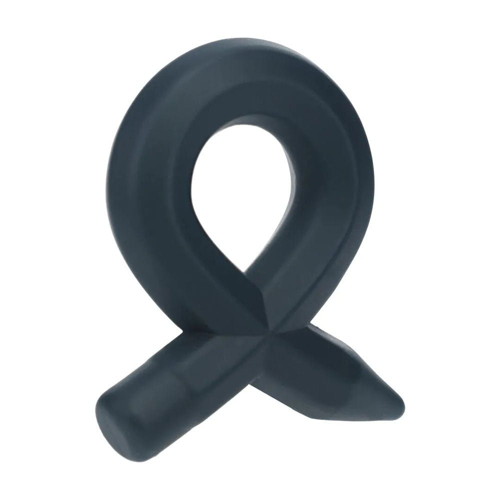 LEVELZ Pencil Liquid Silicone Cock Ring Black - COCK RINGS