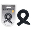 LEVELZ Pencil Liquid Silicone Cock Ring Black - COCK RINGS