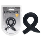 LEVELZ Pencil Liquid Silicone Cock Ring Black - COCK RINGS