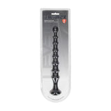 Levelz Ribbed Silicone Flared Anal Probe Black 26.7cm - ANAL TOYS