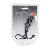 LEVELZ Rippled Prostate Massager With Hard Loop Large Black - ANAL TOYS