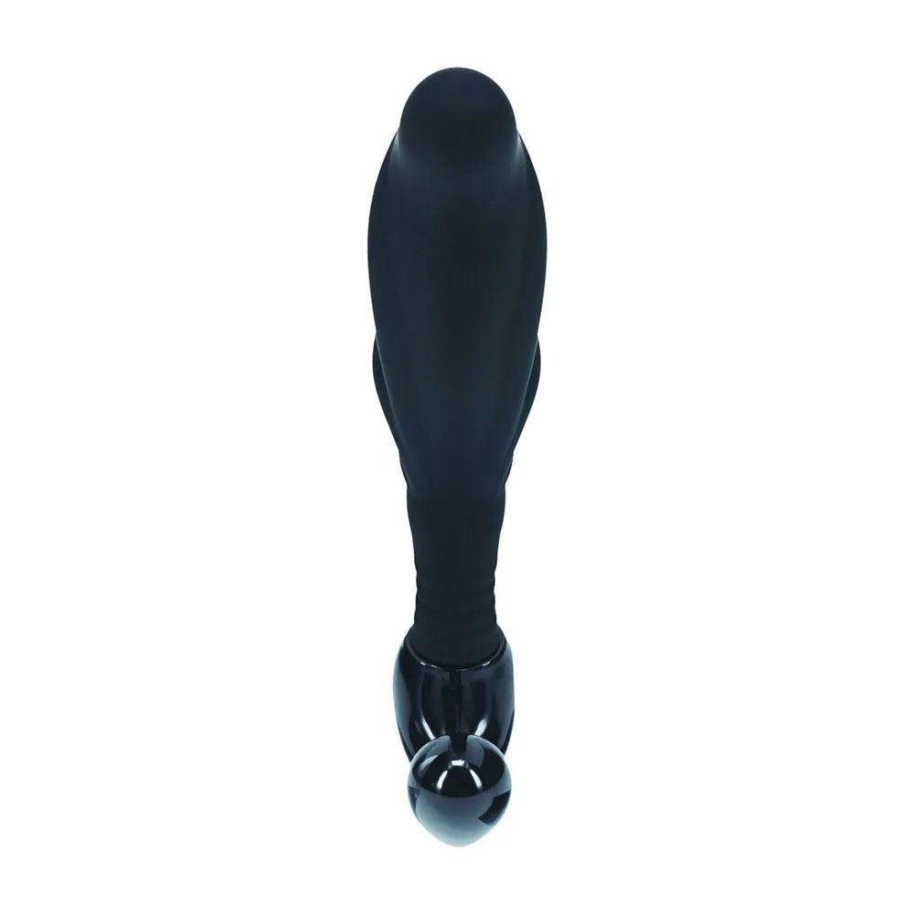 LEVELZ Rippled Prostate Massager With Hard Loop Small Black - ANAL TOYS