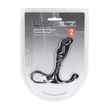 LEVELZ Rippled Prostate Massager With Hard Loop Small Black - ANAL TOYS